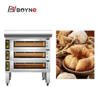 Touch Screen 3 Deck 6 Trays Electric Bread Baking Oven