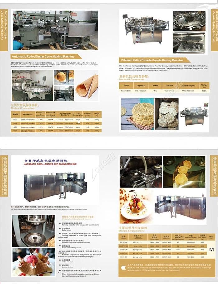 Pakistan Semi Automatic Ice Cream Cones Baking Machine Stroopwafel Equipment