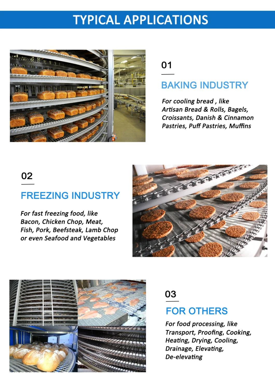Stainless Steel Spiral Freezer Belt, Spiral Cooler Belt, Spiral Proofer Belt, Spiral Cooker Belt