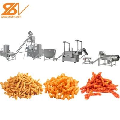 Fired Baking Kurkure Cheetos Corn Curls Nik Naks Making Machine