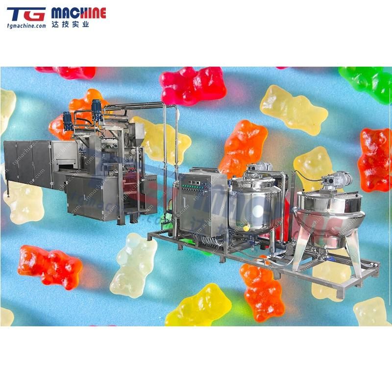 High Output PLC Control Jelly Gummy Making Machine and Production Line