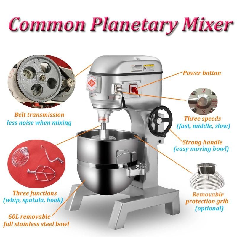 Professional Bakery Equipment 40L Planetary Cake Mixer/Food Mixer for Baking