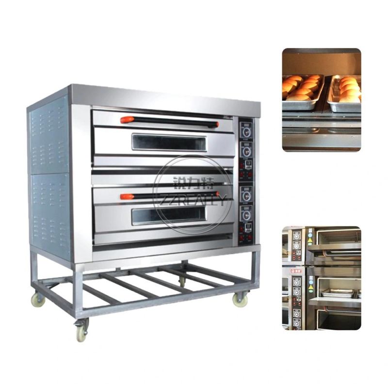 2 Decks 2 Trays Commercial Electric Baking Oven Cake Pizza Bread Oven Bakery Machines Baking Equipment