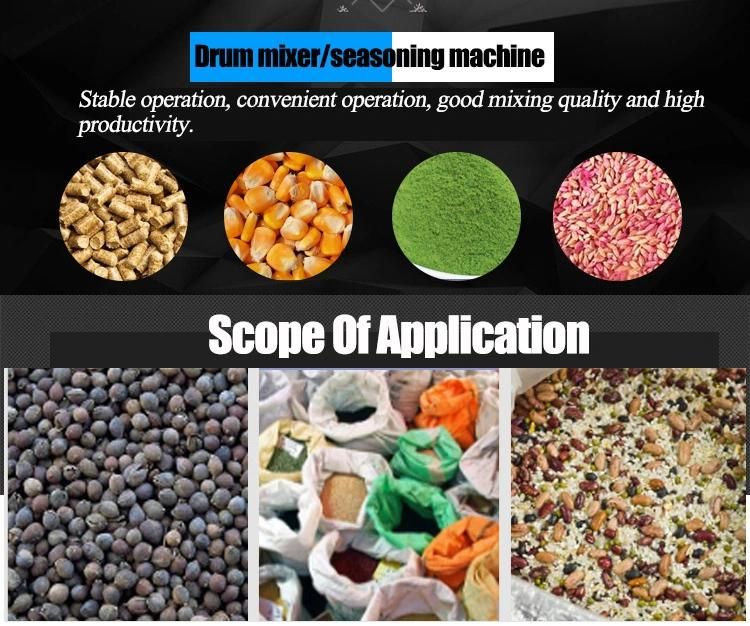 Drum Mixer Machine Drum Seasoning Machine for Snacks