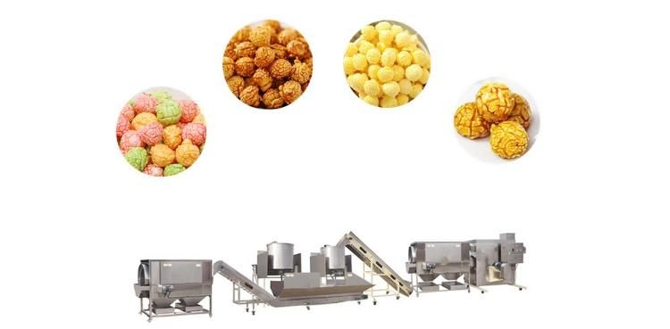 American Style Commercial Mushroom Caramel Popcorn Machine Popcorn Processing Line