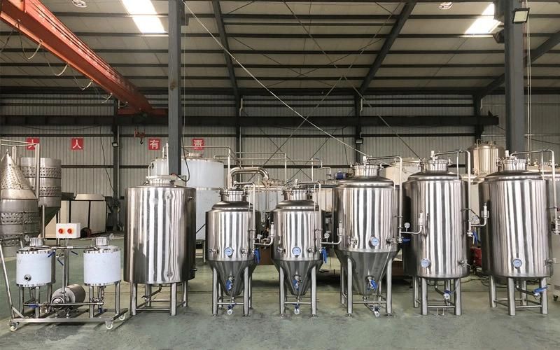 Cassman 2000L Beer Making Equipment Conical Fermeter with Cooling Jacket