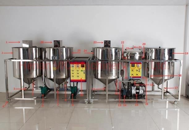 Factory supply palm edible oil refinery machine mini oil refinery