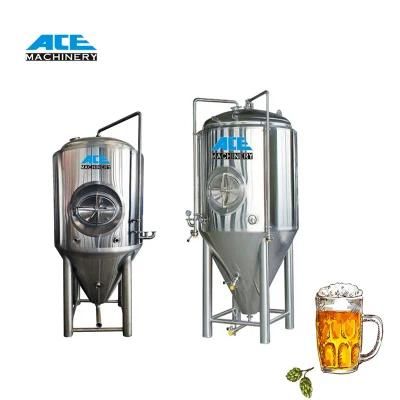 Price of Stainless Steel 200L 500L 1000L 2000L Dimple Jacket Wine Fermenter Bright Brewery ...