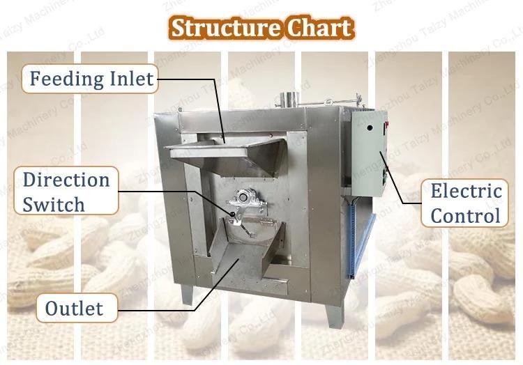 Industrial Nuts Soybean Roaster Machine for Nuts Roaster Machine Price