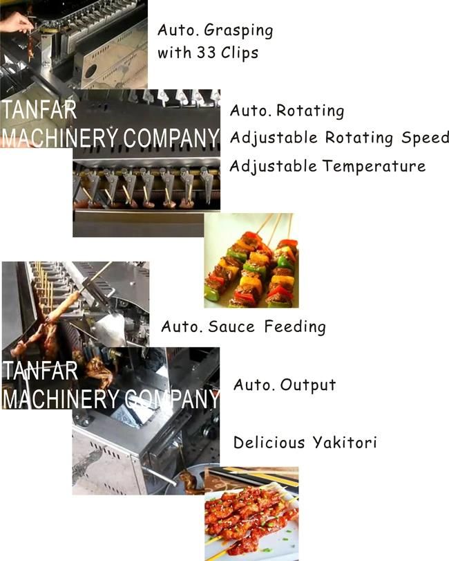 Automatic Rotary Kebab BBQ Making Machine