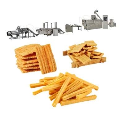 Puffed Snacks Flour Fried Salad Sticks Bugles Triangle Chips Food Maker Making Machine ...