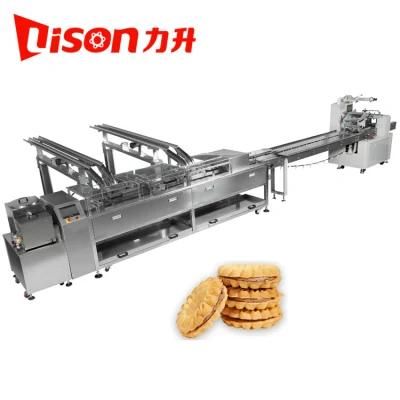 Ce Automatic Cream Biscuit Sandwiching Machine with Packaging Line Factory Price