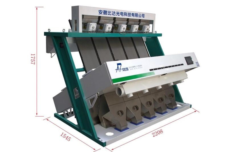 Peeled Peanut Processing Equipment 5 Chutes Color Sorting Machine