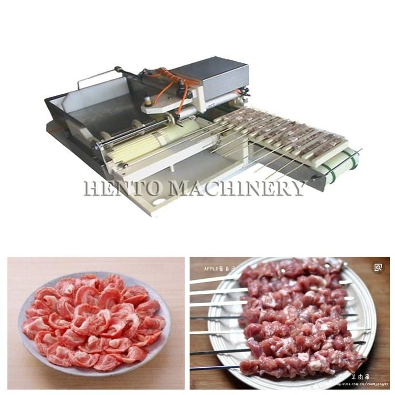 Easy Operation Commercial BBQ Skewer Machine / Automatic Kebab Machine / Meat Skewering Machine