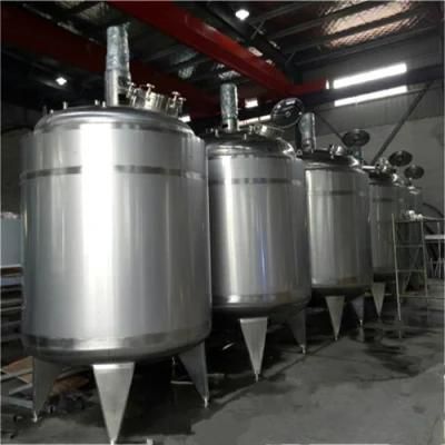 Stainless Fermentation Holding Buffer Heating Cooling Polished Tank