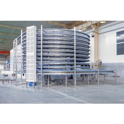 Frozen Bread Toast Food Conveyor Belt System Cooling Machinery Price