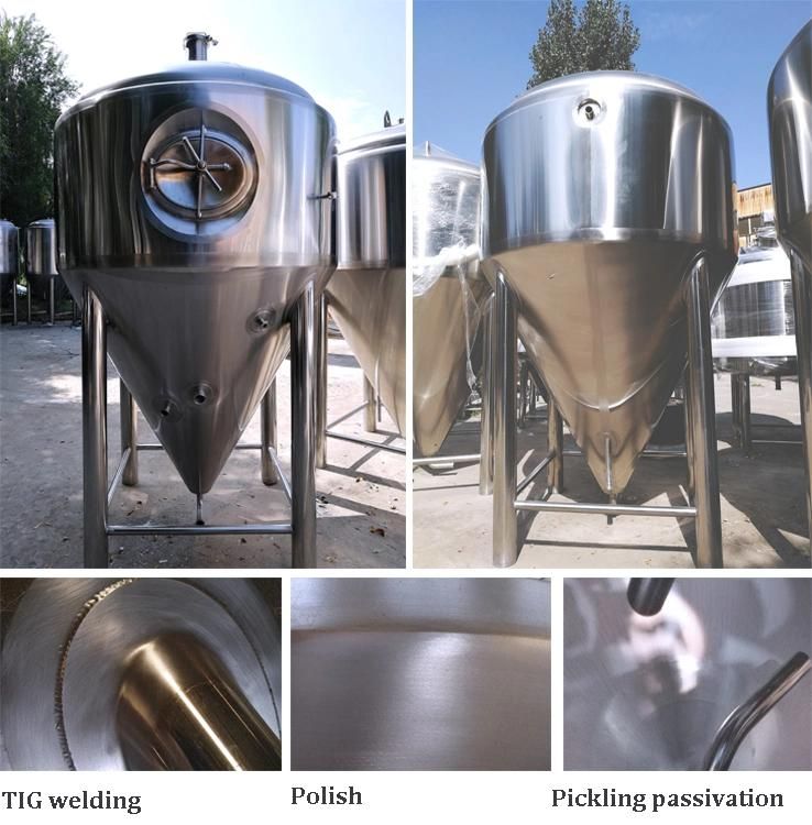 SUS 304 200L 300L 500L 1000L 2000L 3000L Beer Fermenters for Brewery