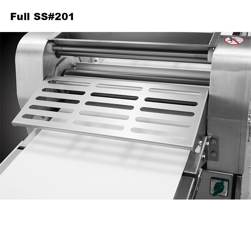 Hot Sale 520mm Full Ss Table Top Roller Sheeter Pizza Bread Croissant Pastry Dough Sheeter