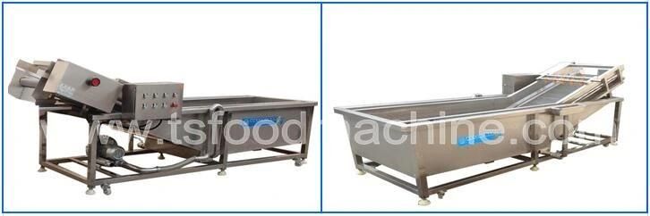 Automatic Vegetable Washing Machine with Pressure Washer for Vegetable Processing