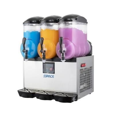 Space Hot Sell Slush Machine Stainless Steel Agitator 3 Tank Smoothie Blender