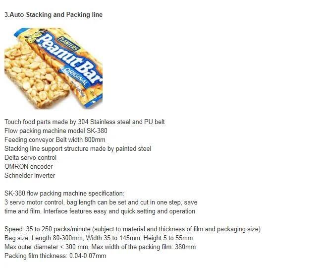 Automatic Peanut /Cereal Candy Bar /Sesame Production Line