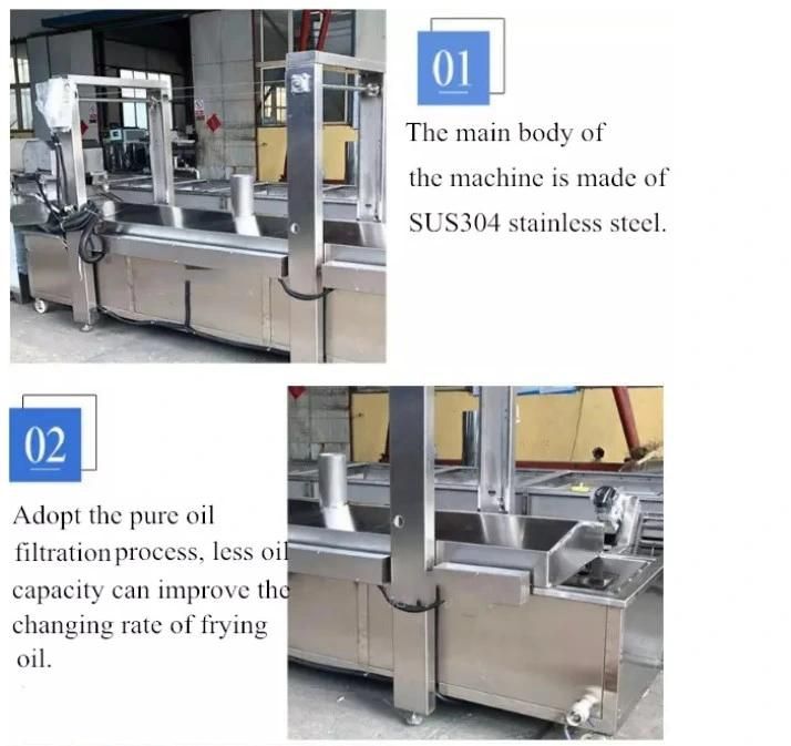 Commercial Automatic Continuous Food Snack Fryer