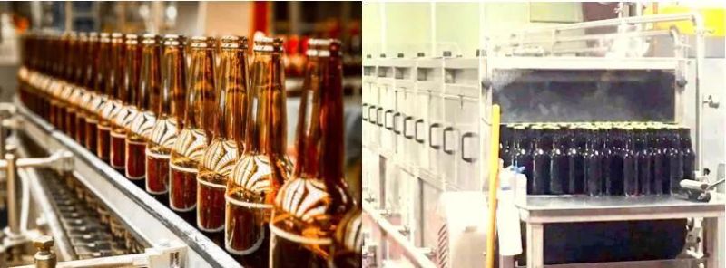 Continuous Pasteurized Bottles Beer Tunnel Pasteurizers Pasteurization