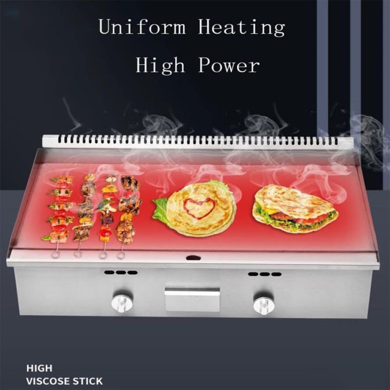 Manufacturer Commercial Gas Griddle/ Standing Flat Plate Gas Grill Griddle