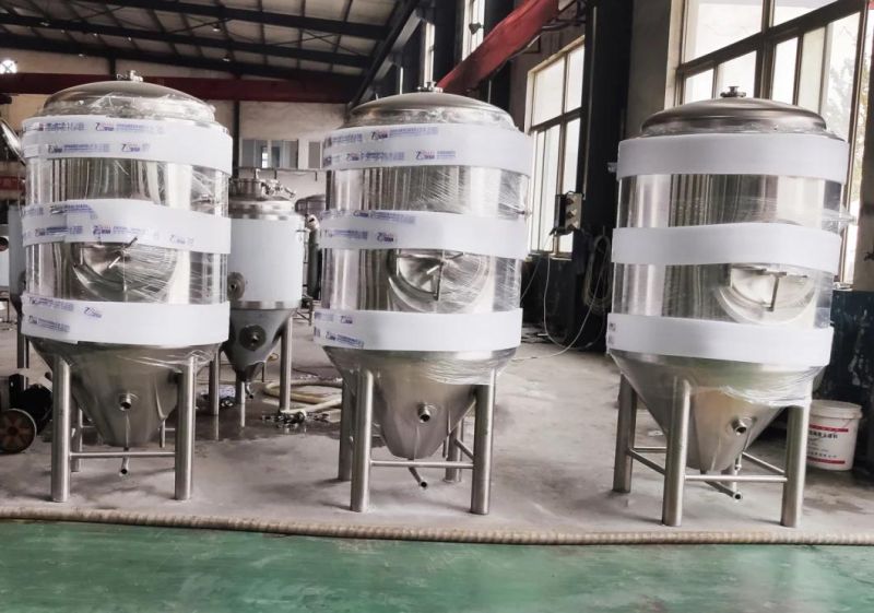 1000L 1500L Beer Fermentation Tank Conical Cooling Tank with Jacket