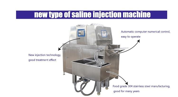 Easy Operation Chicken Meat Saline Injection Machine / Meat Brine Injector