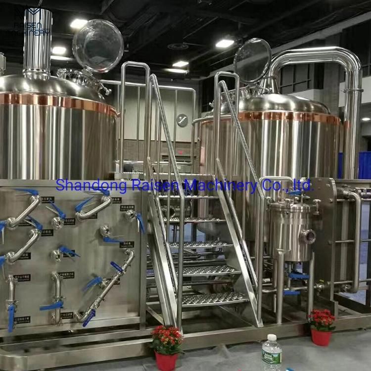 Raisen Brand Steam Heated 2 Vessel 2000L 2500L 3000L Mash System Brewhouse for Brewery