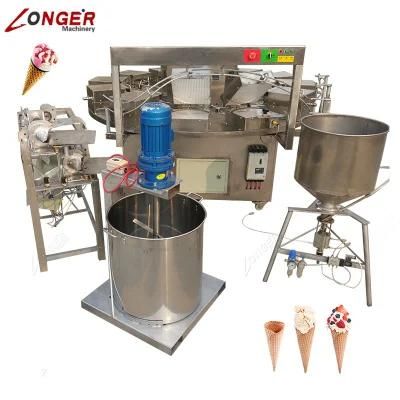 Pakistan Semi Automatic Ice Cream Cones Baking Machine Stroopwafel Equipment