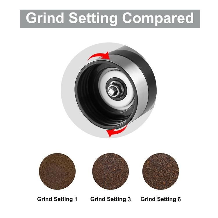 Cg002 China Wholesale Stainless Steel Mini Manual Coffee Grinder