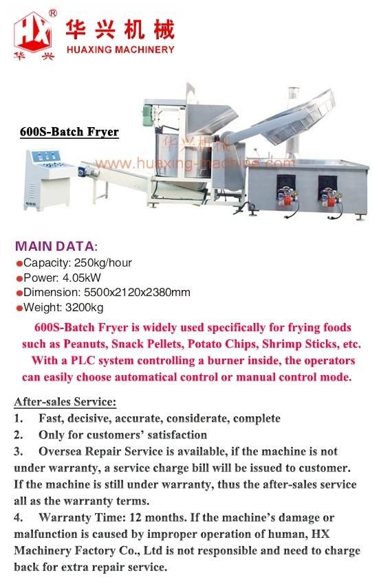 600s-Batch Fryer Frying Machine (Frying Snack, Peanuts, Beans)