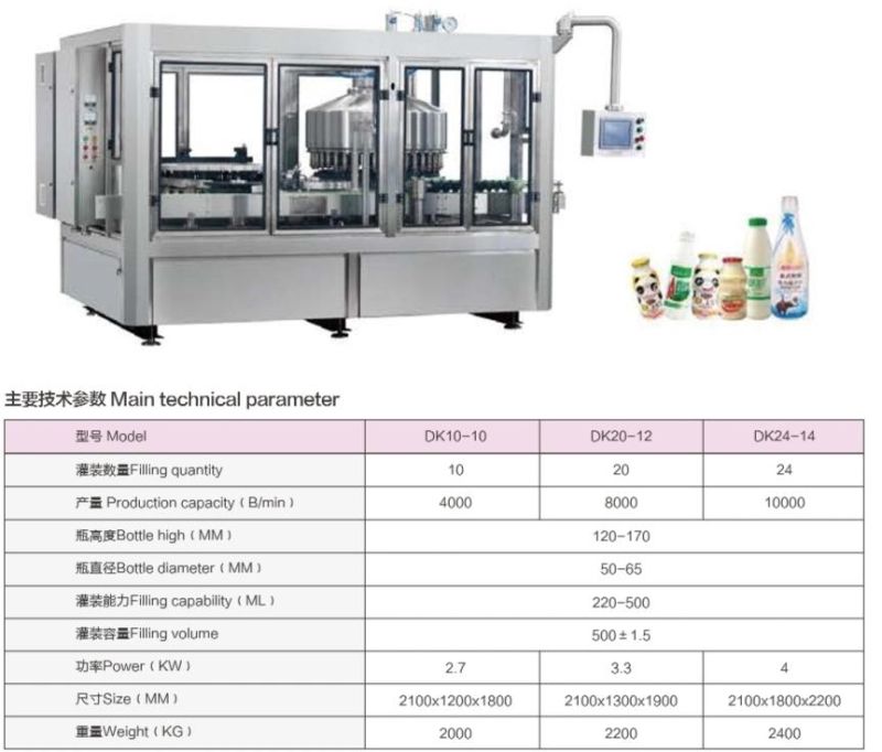 Weishu High Efficiency Milk Filling and Aluminum Foil Sealing Machine