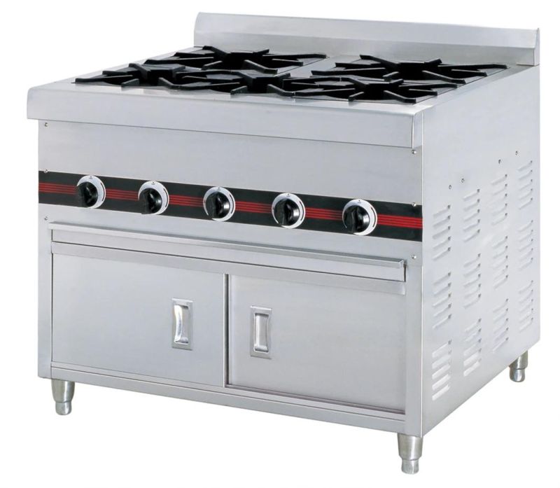 Wailaan Brand 3 Burners Gas Stove Cooker with Cabinet