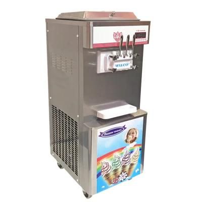Speed Cooling CE Commercial 2+1 Mixed Flavors Frozen Yogurt Soft Ice Cream Machine