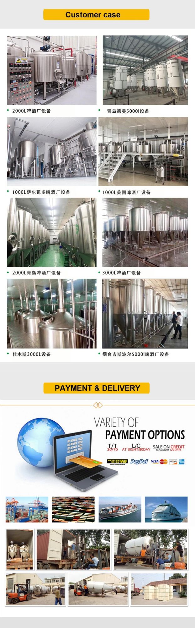 New Craft 10hl 5hl 500L 7bbl Beer Brewing System