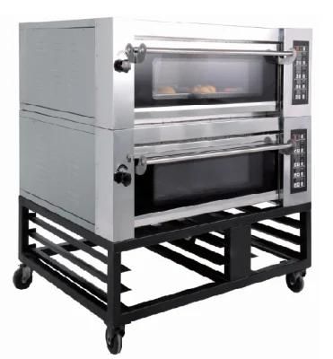 Commercial Bread Cake Cookies 2 Decks 4 Trays Baking Oven, Stone Baking Oven Biscuit Pizza ...