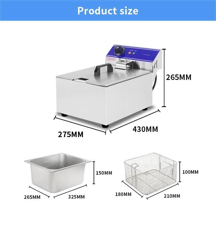 CE Approval Commercial Use Deep Fat Chips Fryer