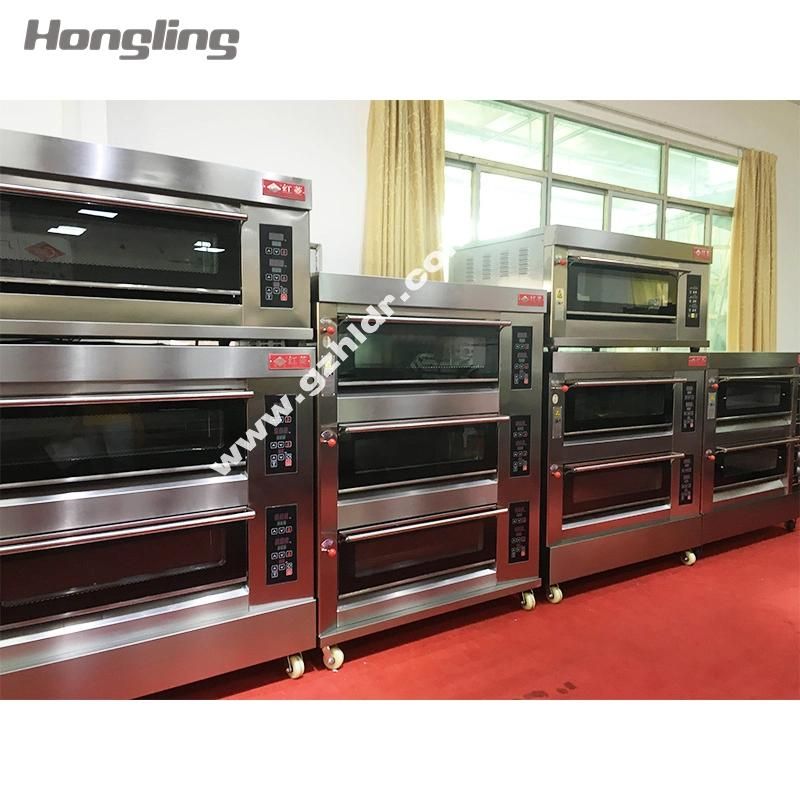 1-Deck 2-Tray Commercial Bread/Cake/Croissant Baking Machine Gas Bakery Oven