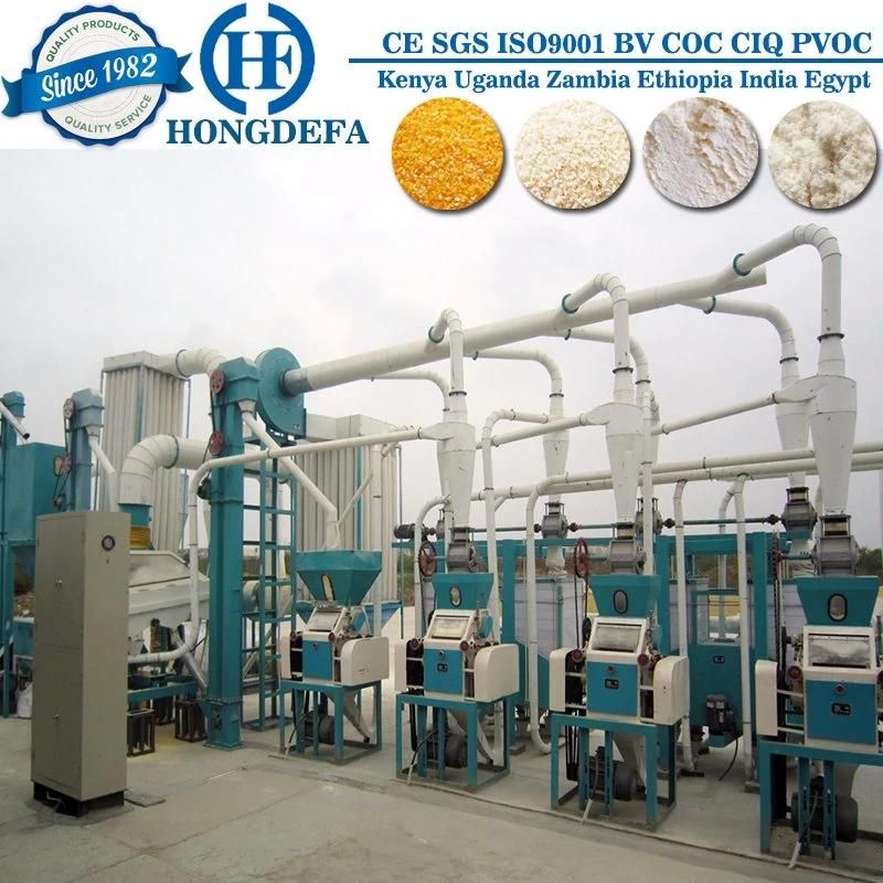 Hongdefa Popular 20t Per 24h Maize Corn Flour Milling Machine