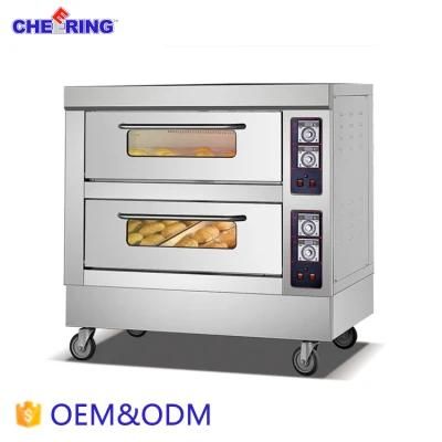 2 Layer 6 Tray Industrial Electric Pizza Oven