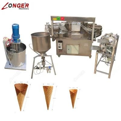 Italian Semi Automatic Waffle Cone Roller Machine Egg Roll Maker