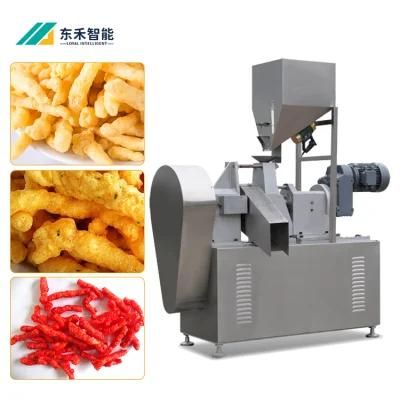 500kg/H Nik Nak Processing Line Kurkure/Cheetos/Niknak Corn Curls Machine Rotary Head ...