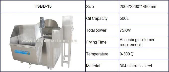 Automatic Chicken Frying Machine Continous Frying System Chicken Fryer