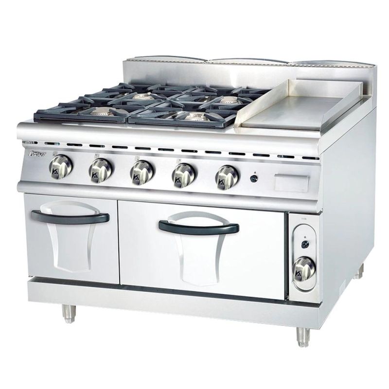 Gh996A Gas Range with 4 Burners & Griddle & Gas Oven