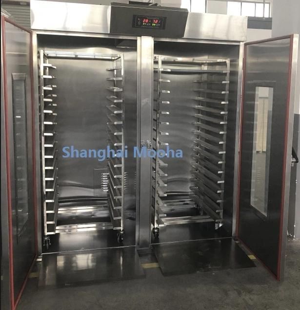 Commercial Bakery 2 Trolley Double Door Toast Loaf Croissant Bread Dough Proofer Bread Proofer for Sale