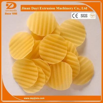 Potato Waved Chips Snack Making Extruder Machine/Wheat Puff Pellet Food Processing Line