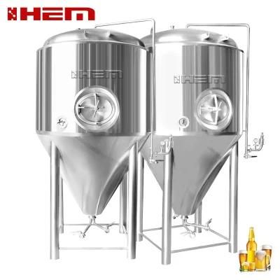 3000L 2000L Dimple Jacket Wine Fermenter Bright Tank Brewery Beer Fermentation Tank